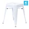 Flash Furniture 18 Inch White Metal Stool, 4PK ET-BT3503-18-WH-GG - alternate 9